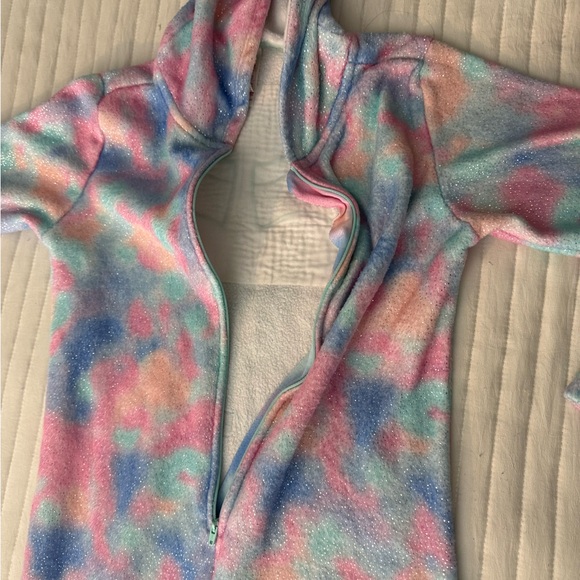 Justice Pastel Tie-Dye Pajamas size 10 - Picture 8 of 9